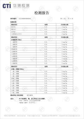 Product inspection report